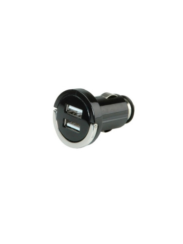 Зарядно устройство за кола Roline 19.99.1059, от автомобилна запалка към 2x USB А(ж), 5V/2.4A, черно