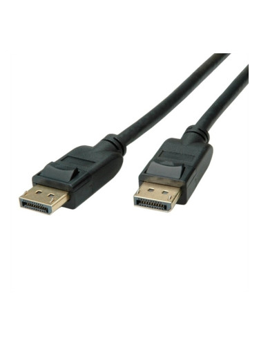 Кабел Roline 11.04.5810, от DisplayPort(м) към DisplayPort(м), 1m, черен