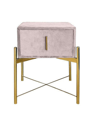 Нощно шкафче цвят капучино