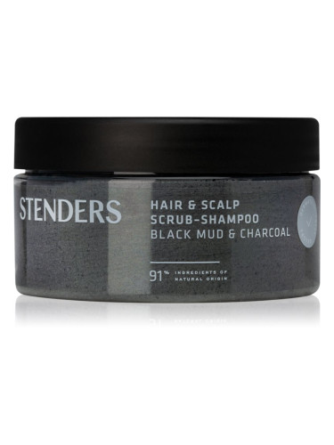 STENDERS Black Mud & Charcoal почистващ пилинг за коса и скалп 300 гр.