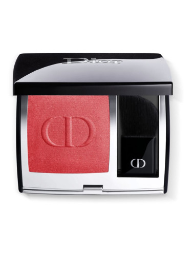 DIOR Rouge Blush компактен руж с четка и огледалце цвят 999 (Satin) 6 гр.