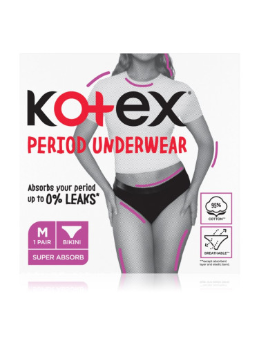 Kotex Period Underwear Size M менструално бельо размер M 1 бр.