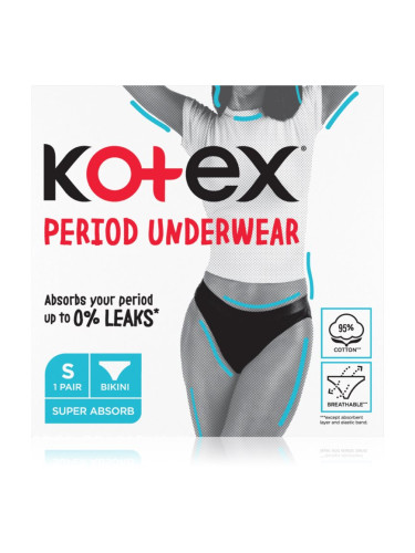 Kotex Period Underwear Size S менструално бельо размер S 1 бр.