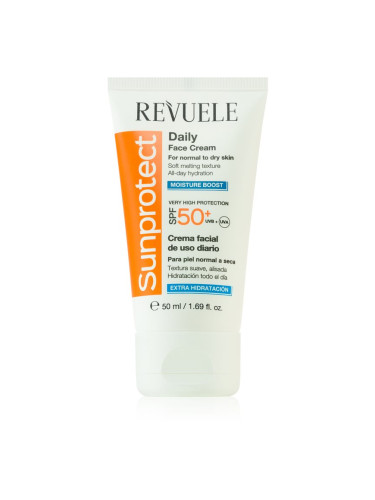 Revuele Sunprotect Moisture Boost хидратиращ дневен крем SPF 50+ 50 мл.