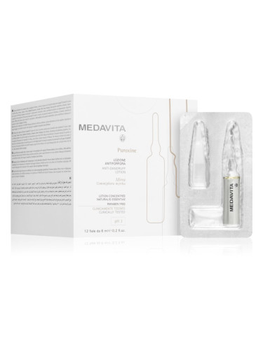 Medavita Puroxine Anti-Dandruff Lotion серум за скалп против пърхот 12x6 мл.