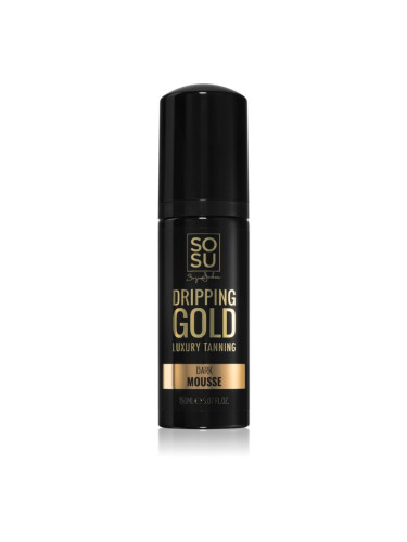 Dripping Gold Luxury Tanning Mousse Dark автобронзант-мус за подчертаване на тена 150 мл.
