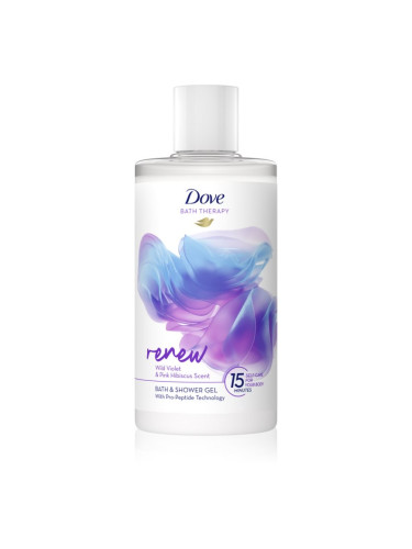 Dove Bath Therapy Renew Гел за душ и вана Wild Violet & Pink Hibiscus 400 мл.