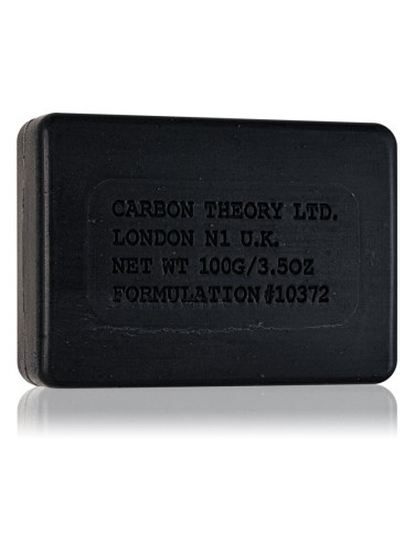 Carbon Theory Charcoal & Tea Tree Oil почистващ твърд сапун за успокояване на кожата 100 гр.