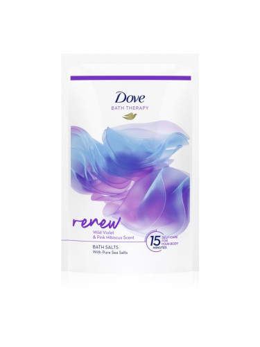 Dove Bath Therapy Renew сол за баня Wild Violet & Pink Hibiscus 400 гр.