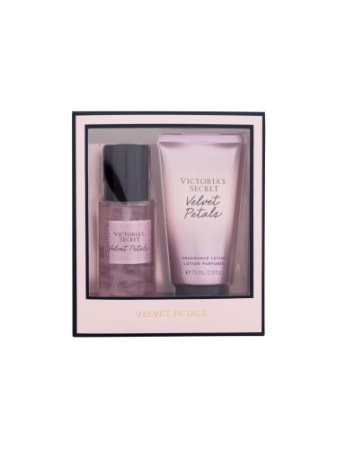 Victoria´s Secret Velvet Petals Подаръчен комплект подхранващ спрей за тяло 75 ml + лосион за тяло 75 ml