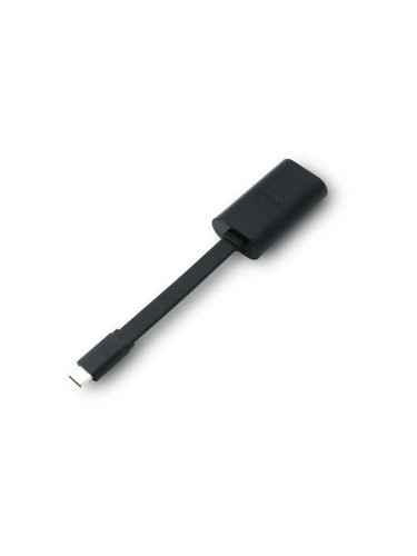 Преходник Dell 470-ABND, от USB-C към Gigabit Ethernet (PXE), черен