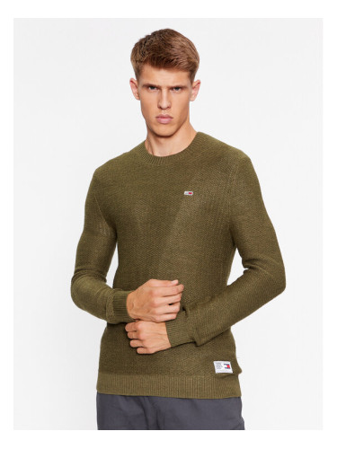 Tommy Jeans Пуловер DM0DM15060 Зелен Regular Fit