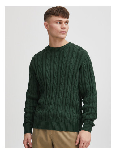 Solid Пуловер 21107899 Зелен Regular Fit
