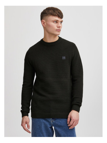 Solid Пуловер 21106094 Черен Regular Fit