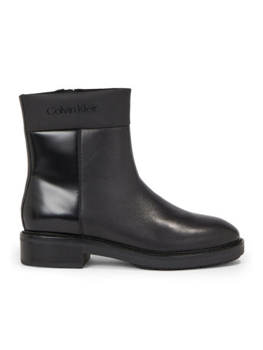 Calvin Klein Боти Rubber Sole Ankle Boot Lg Wl HW0HW01700 Черен