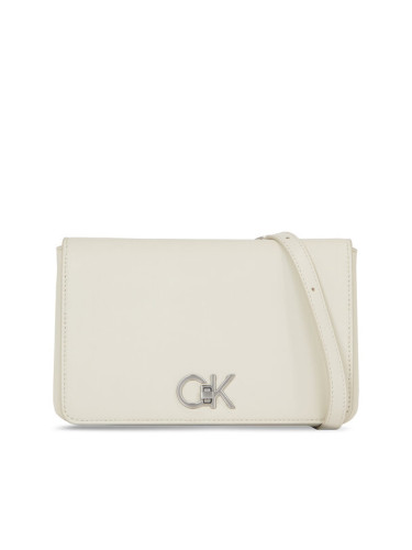 Calvin Klein Дамска чанта Re-Lock Double Gusett Xbody K60K611531 Екрю