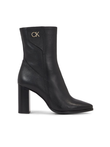 Calvin Klein Боти Cup Heel Ankle Boot W/Hw 80 HW0HW01750 Черен