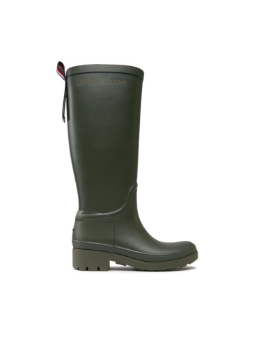 Tommy Hilfiger Гумени ботуши Tommy Rubberboot FW0FW07665 Каки