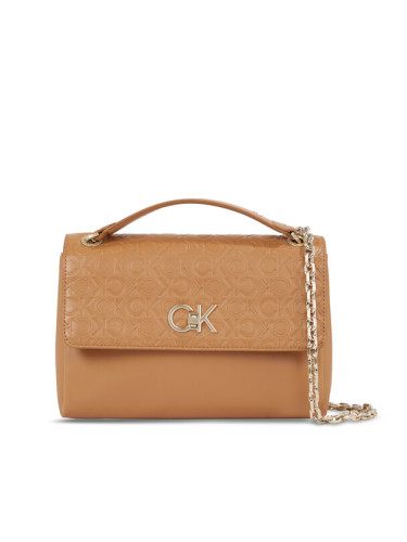 Calvin Klein Дамска чанта Re-Lock Ew Conv Crossbody-Emb K60K611533 Кафяв