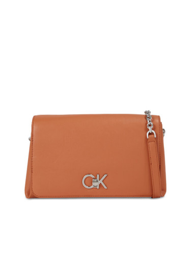 Calvin Klein Дамска чанта Re-Lock Shoulder Bag Md K60K611057 Кафяв