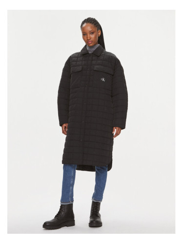 Calvin Klein Jeans Преходно палто J20J221380 Черен Relaxed Fit