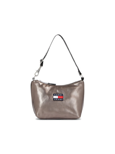 Tommy Jeans Дамска чанта Tjw Heritage Shoulder Bag Metal AW0AW15436 Сив