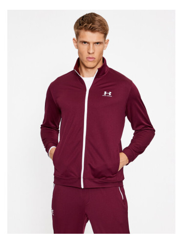 Under Armour Суитшърт Sportstyle Tricot Jacket 1329293 Бордо Loose Fit