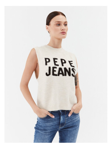 Pepe Jeans Пуловер PL702039 Екрю Regular Fit