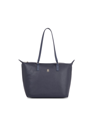 Tommy Hilfiger Дамска чанта Poppy Plus Tote AW0AW15856 Тъмносин