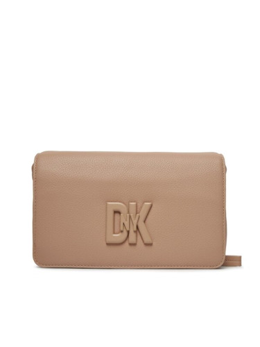 DKNY Дамска чанта Seventh Avenue Md Fl R33EKY30 Бежов