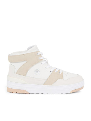 Tommy Hilfiger Сникърси Th Hi Basket Sneaker FW0FW07308 Бял