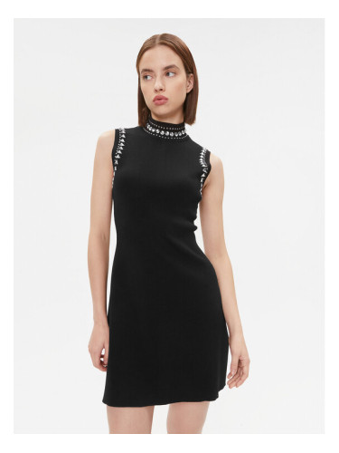 Gaudi Плетена рокля 321FD13006 Черен Regular Fit