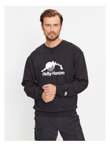 Helly Hansen Суитшърт Yu Crew Sweater 2.0 53891 Черен Regular Fit