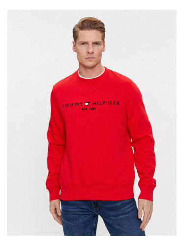 Tommy Hilfiger Суитшърт Logo MW0MW11596 Червен Regular Fit