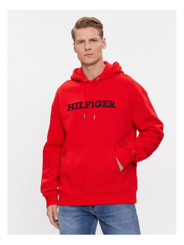 Tommy Hilfiger Суитшърт Monotype Embro MW0MW33062 Червен Regular Fit