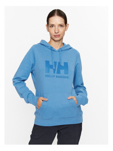 Helly Hansen Суитшърт Logo 33978 Син Regular Fit