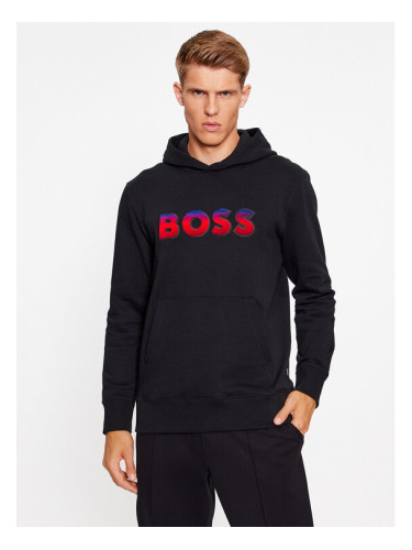 Boss Суитшърт Seeger 99 50499560 Черен Regular Fit