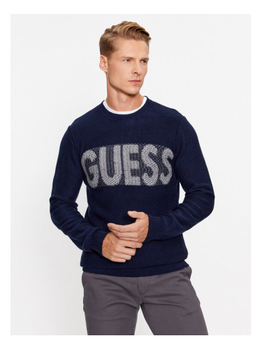 Guess Пуловер M3BR50 Z38V2 Тъмносин Regular Fit