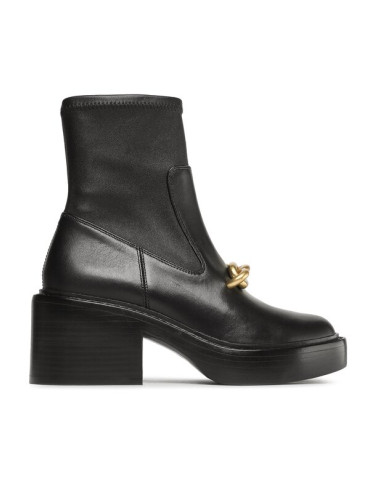 Coach Боти Kenna Leather Bootie CK031 Черен