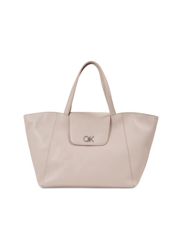 Calvin Klein Дамска чанта Re-Lock Shopper W/Flap K60K611052 Сив