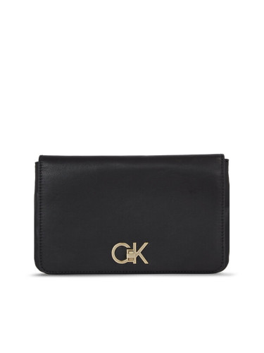 Calvin Klein Дамска чанта Re-Lock Double Gusett Xbody K60K611531 Черен