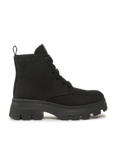 Calvin Klein Jeans Боти Chunky Combat Laceup Boot Co YW0YW01239 Черен