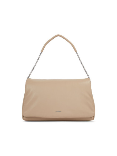 Calvin Klein Дамска чанта Puffed Shoulder Bag K60K611539 Бежов