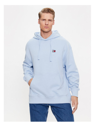 Tommy Jeans Суитшърт DM0DM16369 Светлосиньо Relaxed Fit