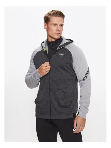 Dynafit Суитшърт 24/7 Ptc Zip Hoody M 71506 Сив Regular Fit