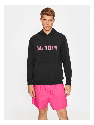 Calvin Klein Underwear Суитшърт 000NM1966E Черен Regular Fit