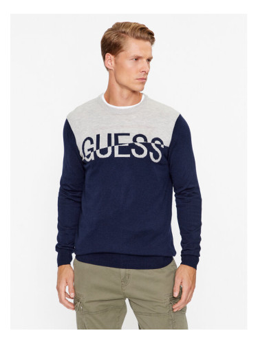 Guess Пуловер M3BR09 Z3052 Тъмносин Regular Fit