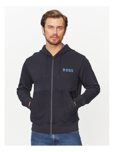 Boss Суитшърт Zedoublehood 50501974 Тъмносин Regular Fit