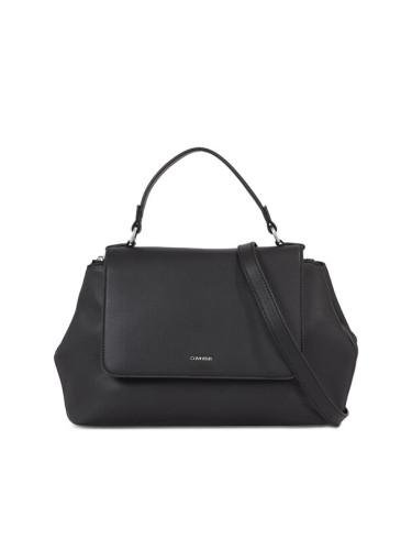 Calvin Klein Дамска чанта Ck Must Top Handle Tote W/Flap K60K611043 Черен