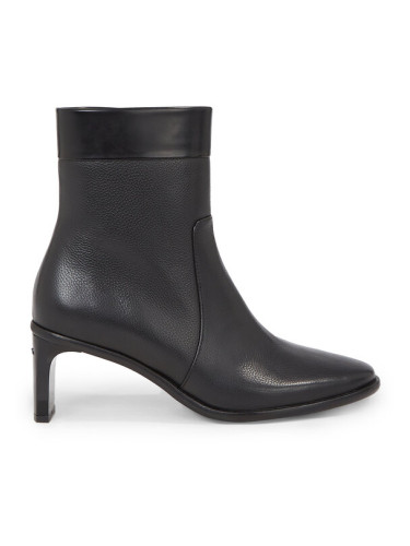 Calvin Klein Боти Curved Stil Ankle Boot 55 HW0HW01889 Черен